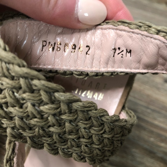 Stuart Weitzman Alex Crochet Wedges, Size 7.5 - Picture 5 of 9